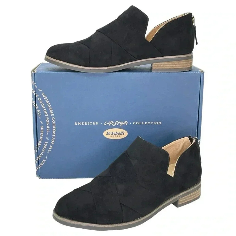 Dr. Scholl’s Always Band Black Faux Suede Womens Loafers Size 6.5M - Picture 12 of 14